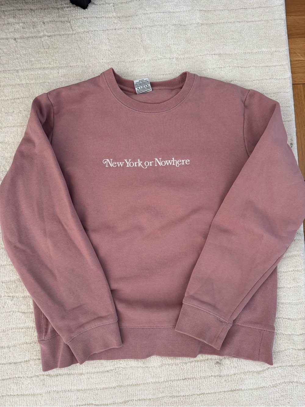New York or Nowhere Mauve Crewneck Sweatshirt